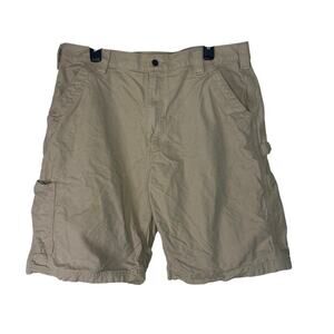 Men's Carhartt Tan Cargo Shorts Size 38 Original Fit Work